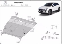 Stahl Unterfahrschutz für Motor Peugeot 4008 (2012-2017)