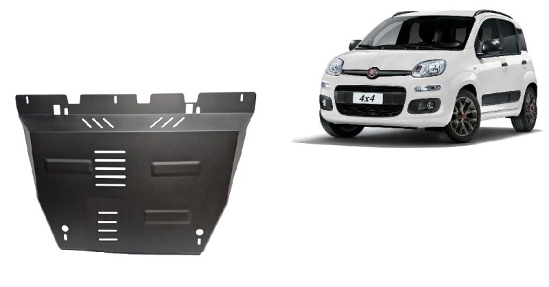 Stahl Unterfahrschutz für Motor Fiat Panda 4x4 (2011-2026)