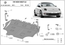 Stalowa Osłona pod silnik Volkswagen New Beetle (2011-2026) EAN