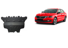 Stahl Unterfahrschutz für Motor, Getriebe Skoda Octavia 3 - Automatikgetriebe (2013-2020)