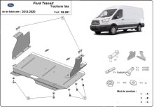 Stahl Unterfahrschutz für Motor Ford Transit - FWD (2013-2020)