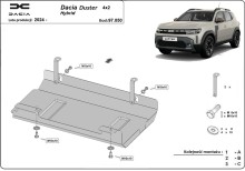Stahl Unterfahrschutz für Akkumulator Dacii Duster Hybrid (2024-2026)