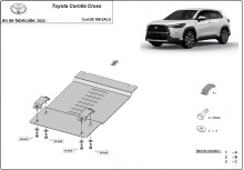 Aluminium Unterfahrschutz für Katalysator Toyota Corolla Cross (2022-2026)