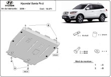 Stahl Unterfahrschutz für Motor Hyundai Santa Fe (2006-2011)