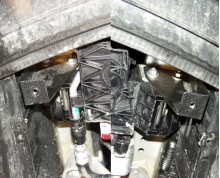 Stahl Unterfahrschutz für Motor BMW Seria 5 E60/E61 mit serienmäßige Frontstoßstange (2003-2010)
