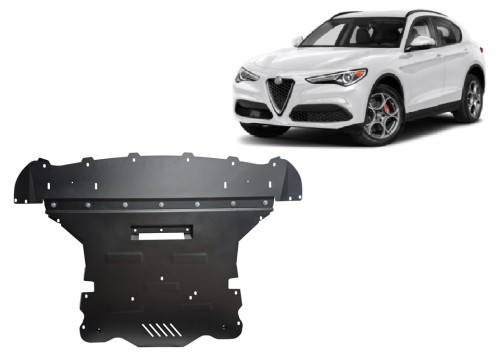 Stahl Unterfahrschutz für Motor Alfa Romeo Stelvio (2016-2026)