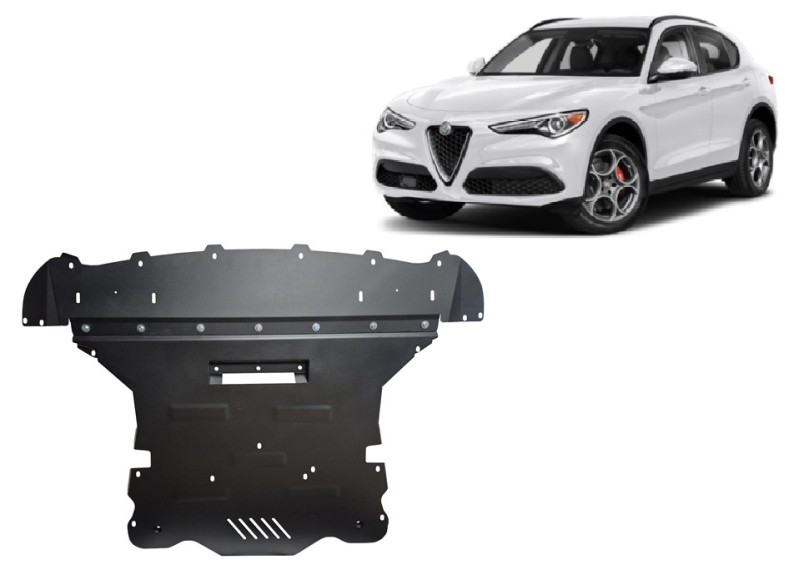 Stahl Unterfahrschutz für Motor Alfa Romeo Stelvio (2016-2026)