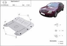 Stahl Unterfahrschutz für Motor Opel Vectra C (2002-2008)
