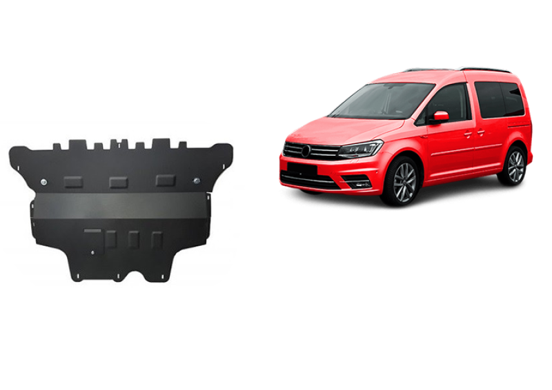 Stahl Unterfahrschutz für Motor VW Caddy - Automatikgetriebe (2020-2026)