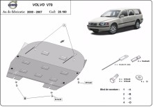Stalowa Osłona pod silnik Volvo V70 (2000-2007) EAN