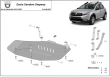 Stahl Unterfahrschutz für Kraftstofftank Dacia Sandero II (2012-2020)