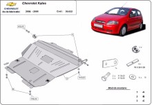 Stahl Unterfahrschutz für Motor Chevrolet Kalos (2004-2008)
