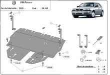 Stalowa Osłona pod silnik Volkswagen Pointer (2004-2026) EAN