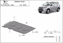 Stahl Unterfahrschutz für Getriebe Daihatsu Terios (2006-2018)