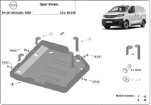 Stahl Unterfahrschutz für AdBluetank Opel Vivaro (2020-2026)