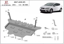 Stahl Unterfahrschutz für Motor Seat Leon - Automatikgetriebe (2012-2021)