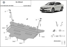 Aluminium Unterfahrschutz für Motor Volkswagen Passat (2014-2023)