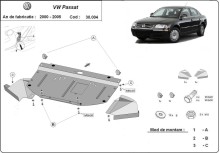 Stalowa Osłona pod silnik VW Passat B5.5 (2001-2005) EAN