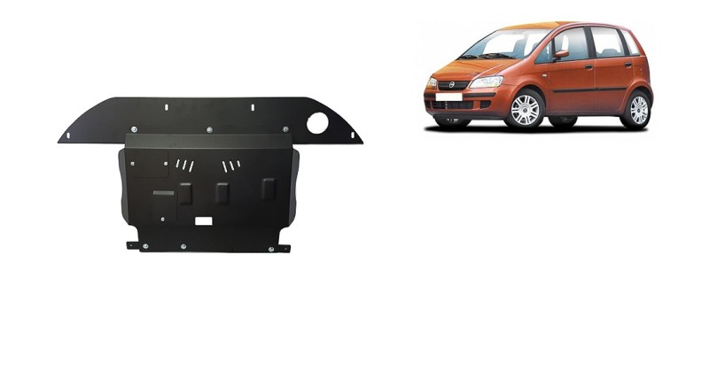 Stahl Unterfahrschutz für Motor, Getriebe, Differential  Fiat Idea (2003-2012)