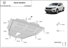 Aluminium Unterfahrschutz für Motor Dacia Sandero III (2021-2026)