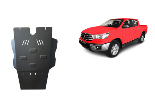 Stahl Unterfahrschutz für Getriebe Toyota Hilux Revo (2016-2026)