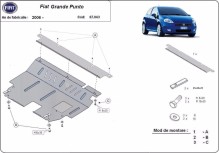 Stahl Unterfahrschutz für Motor Fiat Grande Punto (2006-2018)