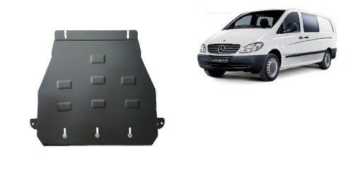 Stahl Unterfahrschutz für Getriebe Mercedes Vito W639 - 2.2 D 4x2 (2003-2014)
