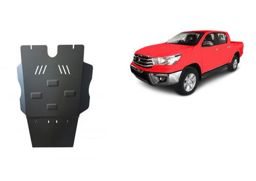 Stahl Unterfahrschutz für Getriebe, Partikelfilter Toyota Hilux (2004-2015)