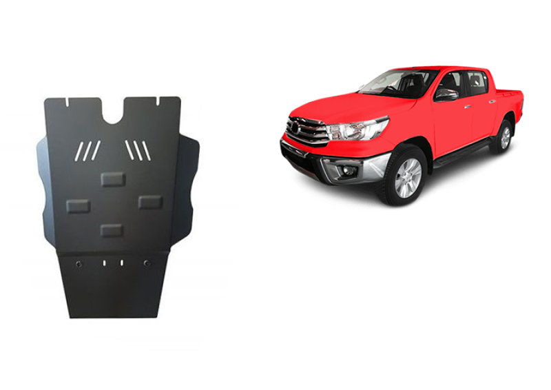 Stahl Unterfahrschutz für Getriebe, Partikelfilter Toyota Hilux (2004-2015)