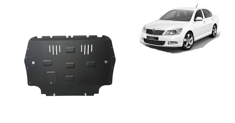 Stahl Unterfahrschutz für Motor Skoda Octavia 2 (2010-2012)