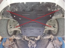 Stahl Unterfahrschutz für Getriebe Audi A4 B9 All Road (2015-2026)