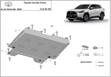 Stahl Unterfahrschutz für Motor Toyota Corolla Cross (2022-2026)