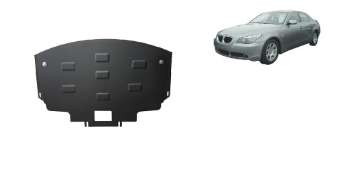Stahl Unterfahrschutz für Motor BMW Seria 5 E60/E61 mit serienmäßige Frontstoßstange (2003-2010)