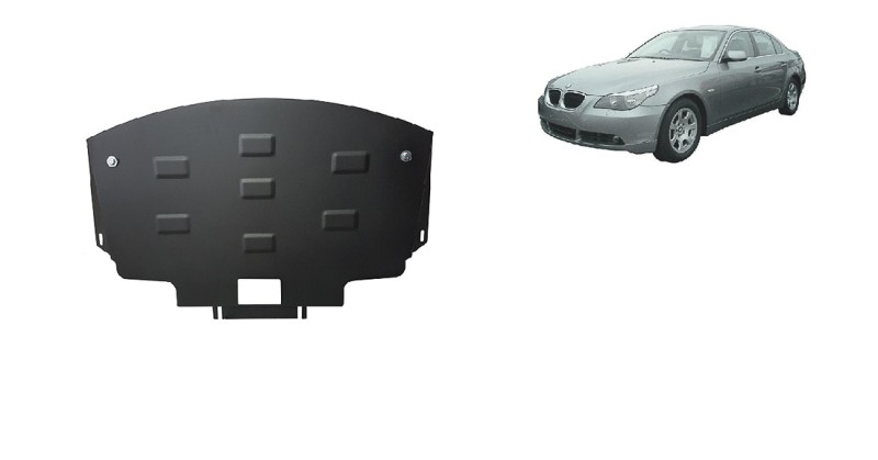 Stahl Unterfahrschutz für Motor BMW Seria 5 E60/E61 mit serienmäßige Frontstoßstange (2003-2010)
