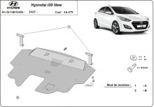 Stahl Unterfahrschutz für Motor Hyundai I30 (2015-2017)