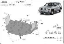 Stahl Unterfahrschutz für Motor Jeep Patriot (2007-2017)