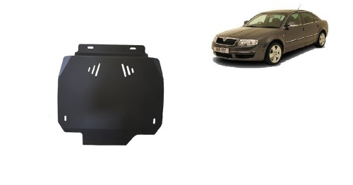 Stahl Unterfahrschutz für Getriebe Skoda Superb - Automatikgetriebe (2001-2008)