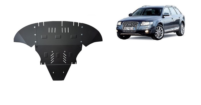 Stahl Unterfahrschutz für Motor Audi A6 Allroad 2 - für die Seiten (2005-2011)