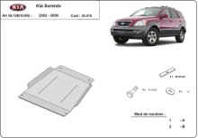 Stahl Unterfahrschutz für Getriebe Kia Sorento (2002-2006)