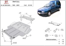 Stahl Unterfahrschutz für Motor Seat Inca (1995-2002)