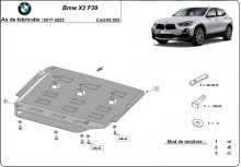 Stahl Unterfahrschutz für Motor BMW X2 F39 (2017-2022)