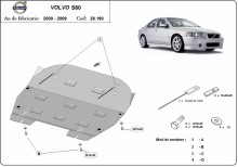 Stalowa Osłona pod silnik Volvo S60 (2000-2009) EAN