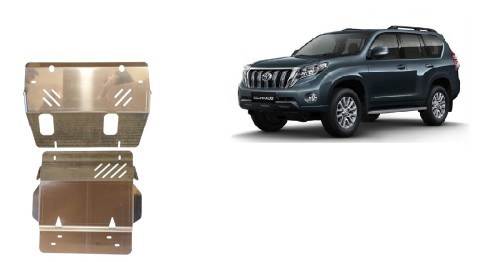 Aluminium Unterfahrschutz für Motor Toyota Land Cruiser (2009-2023)
