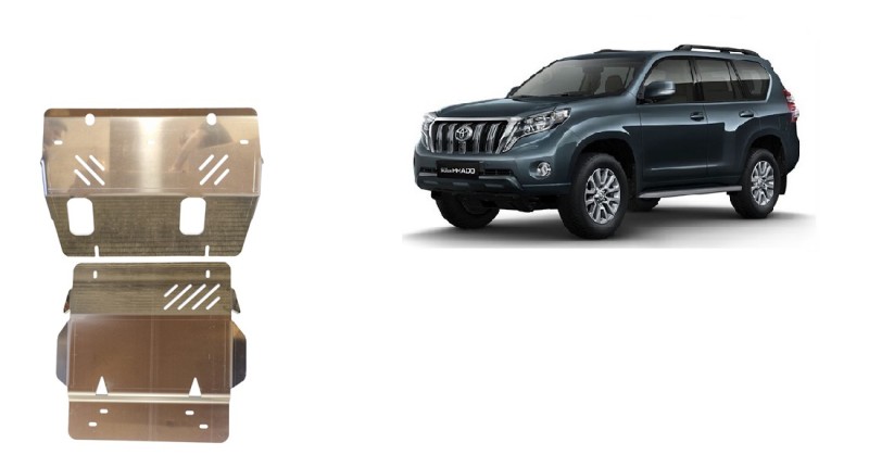 Aluminium Unterfahrschutz für Motor Toyota Land Cruiser (2009-2023)