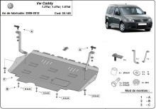 Stahl Unterfahrschutz für Volkswagen Caddy (2010-2012)