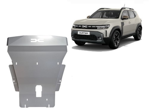 Aluminium Unterfahrschutz für Motor Dacia Duster- 4x2 (2024-2026)