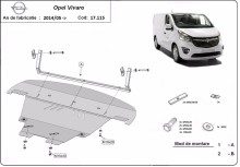 Stahl Unterfahrschutz für Motor Opel Vivaro (2014-2019)