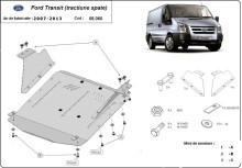 Stahl Unterfahrschutz für Motor Ford Transit RWD (2007-2013)