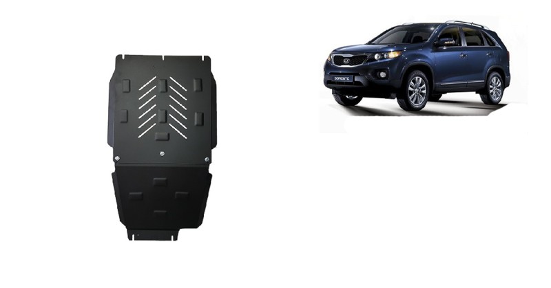 Stahl Unterfahrschutz für Getriebe, Differential Kia Sorento (2006-2009)