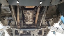 Stahl Unterfahrschutz für Getriebe Mitsubishi Pajero 3 (V60, V70) (1999-2007)